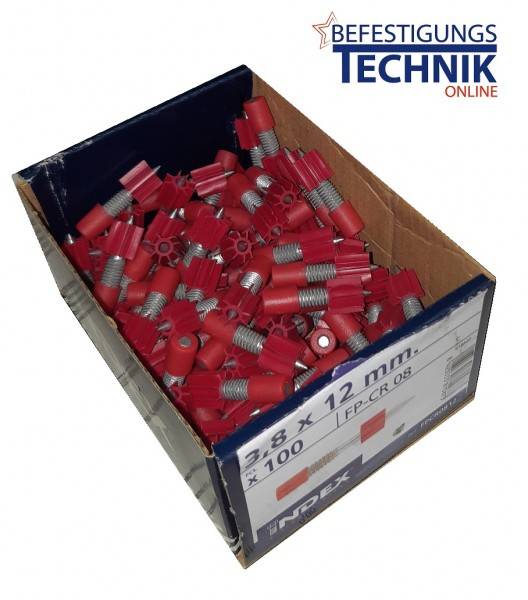 100 Kopfbolzen 3,8x12mm mit Gewinde Bolzen M-6x8mm für Bolzensetzer Spit Würth