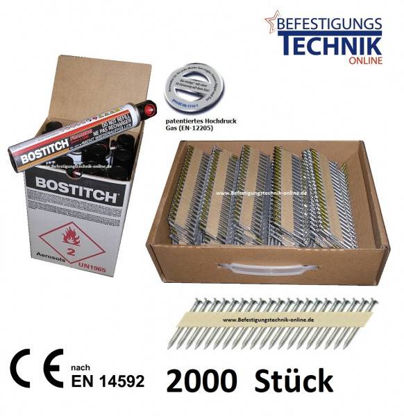 Ankernägel 4,0x60mm 34° papier +Gas f Ankernagler Tjep KA 4060 KMR 60-G642E 3822