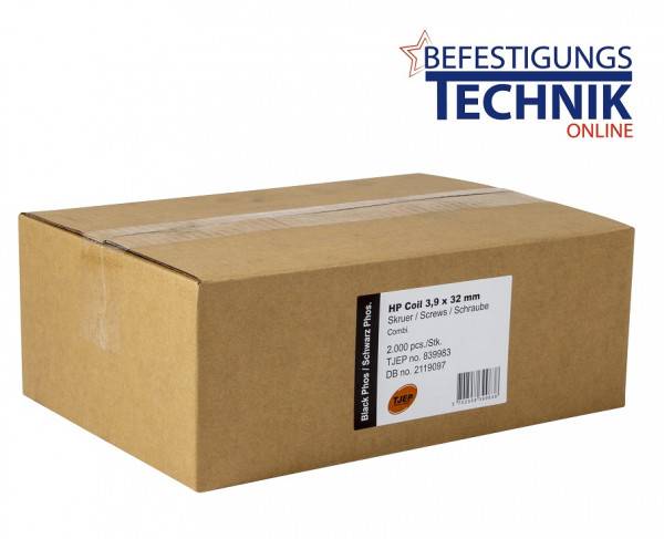 TJEP HP 3,9/32 mm Schnellbauschrauben Kombi Trockenbau Stahl Holz High Pressure Makita AR411HR HP