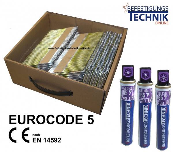 Streifennägel 34° 2,8x63mm ring verzinkt Gas Lila für Tjep GRF 34/100 Excellent Gasnagler 3,32MP