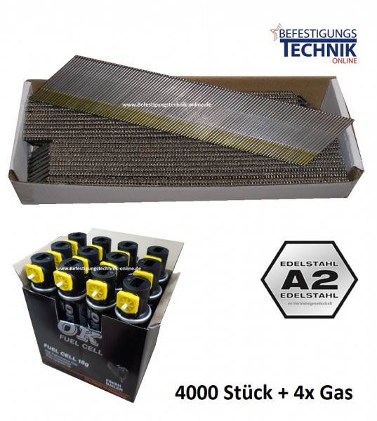 Stauchkopfnägel 44mm rostfrei Nägel DA 34° Gas für Nagler Tjep AB-15/64 KMR 3884 BR-06