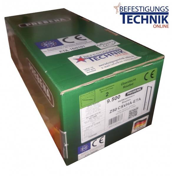 Prebena Klammern Z 50mm CSVHA ETA verzinkt für 5C-Z75 Haubold KG 700 Tjep PQZ KL-57 9,5M