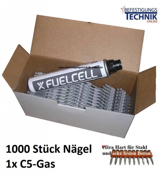 Betonnägel 3,0x17mm Premium Stahlnägel XHA für CELO FORCE ONE Gas Betonnagler