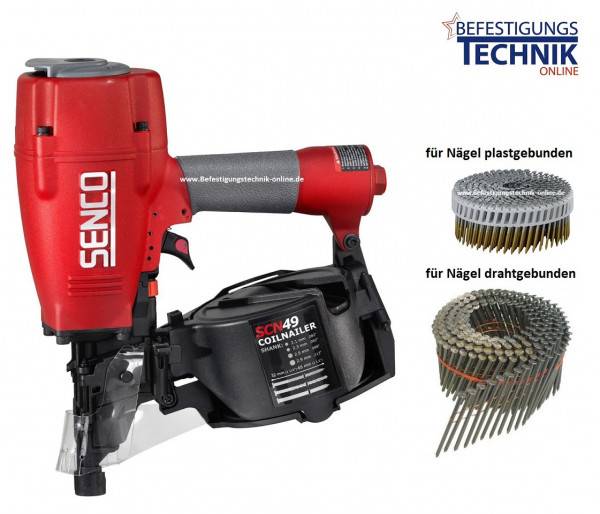 Senco Druckluft Coilnagler SCN49XP 32-65mm für Coilnägel 16° draht und plast