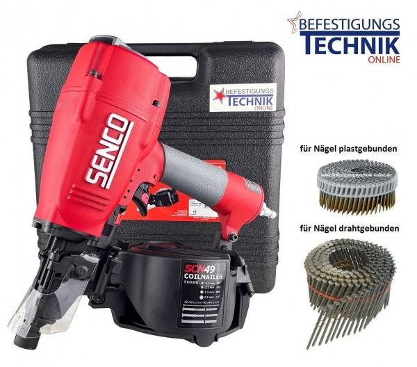 Senco Druckluft Coilnagler SCN49XP 32-65mm für Coilnägel 16° draht und plast