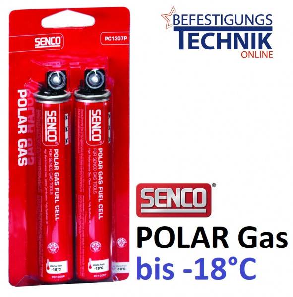 2x Gaskartuschen Polar Gas roter Ring für Senco Paslode Tjep Makita Hitachi BeA 165mm 80ml