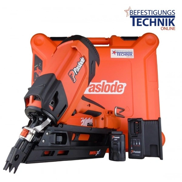 Paslode Impulse Gasnagler IM90Xi 50-90mm für 34° Streifennägel Impulse Pack Paslode Impulse Gasnagler IM90Xi 50-90mm für 34° Streifennägel Impulse Pack