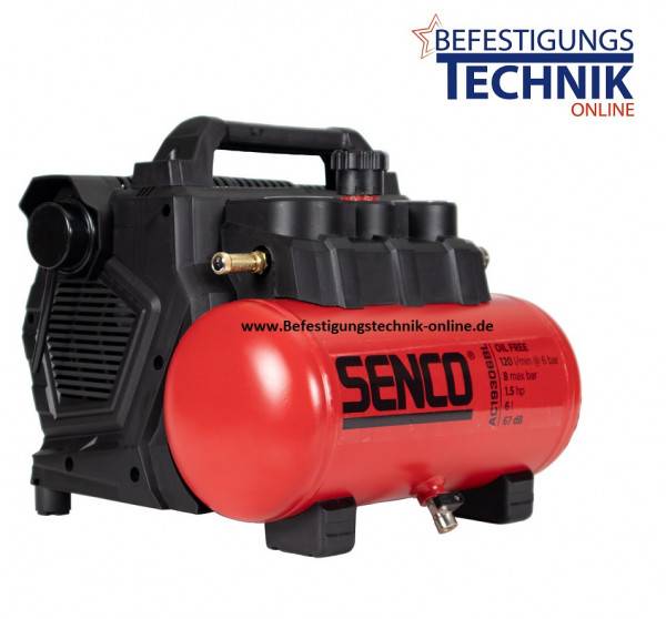 Senco Montage Kompressor AC19306BL 8 Bar 120L/min Abgabeleistung 6,0L Kessel