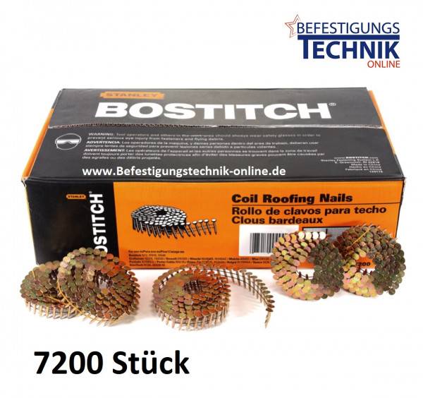 Bostitch Dachpappnägel 3,1x19mm Glatt verzinkt für Dachpappnagler Prebena Makita AN454 DeWalt