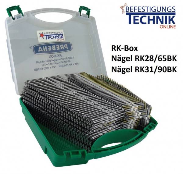 20° RK Streifennägel Prebena RK BOX für Streifennagler 7XR-RK90 8F-RK100 Haubold BeA