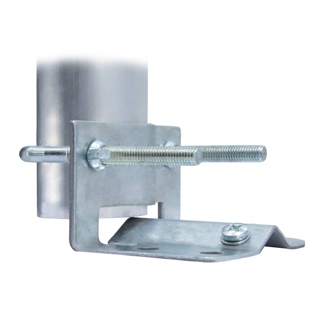 PremiumX Mastfuß Stahl verzinkt 20-60mm Durchmesser Halterung für Satelliten-Schüssel Rohr Antennenmast