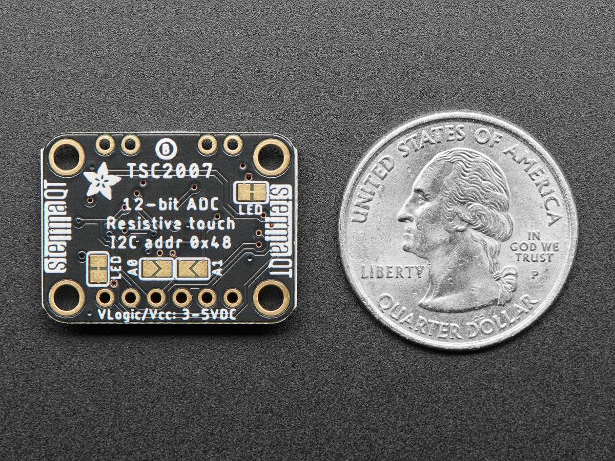 Adafruit TSC2007 I2C Resistive Touch Screen Controller - STEMMA QT 5423