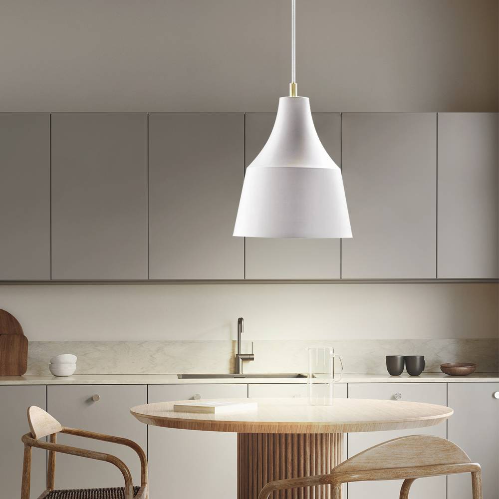 Hängeleuchte grau Modern Esszimmerleuchte hängend Pendelleuchte Hängelampe Esszimmer, Metall Textilkabel, 1x E27, DxH 25x333 cm, 2er Set