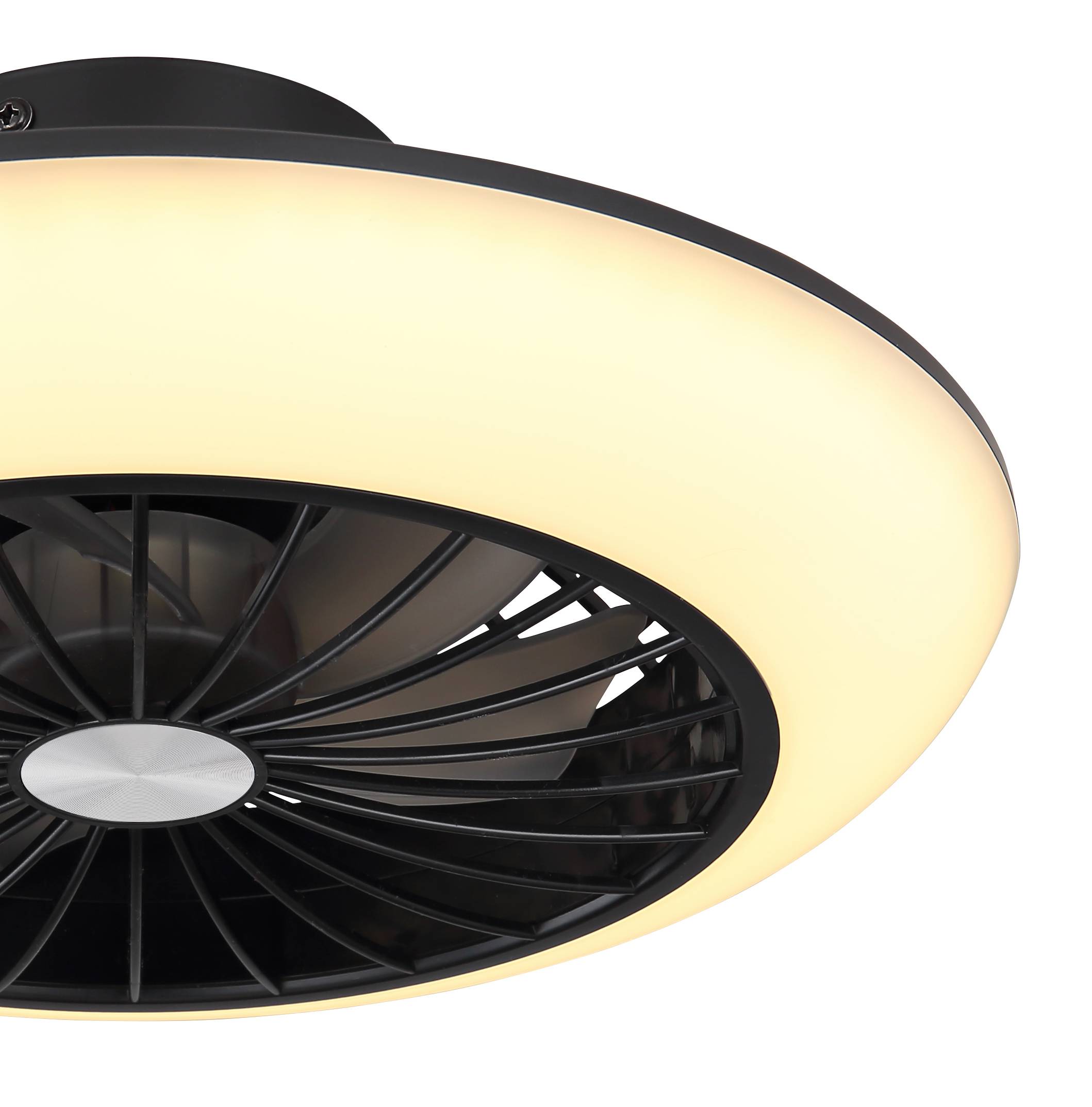 Deckenventilator Lafee Schwarz mit LED