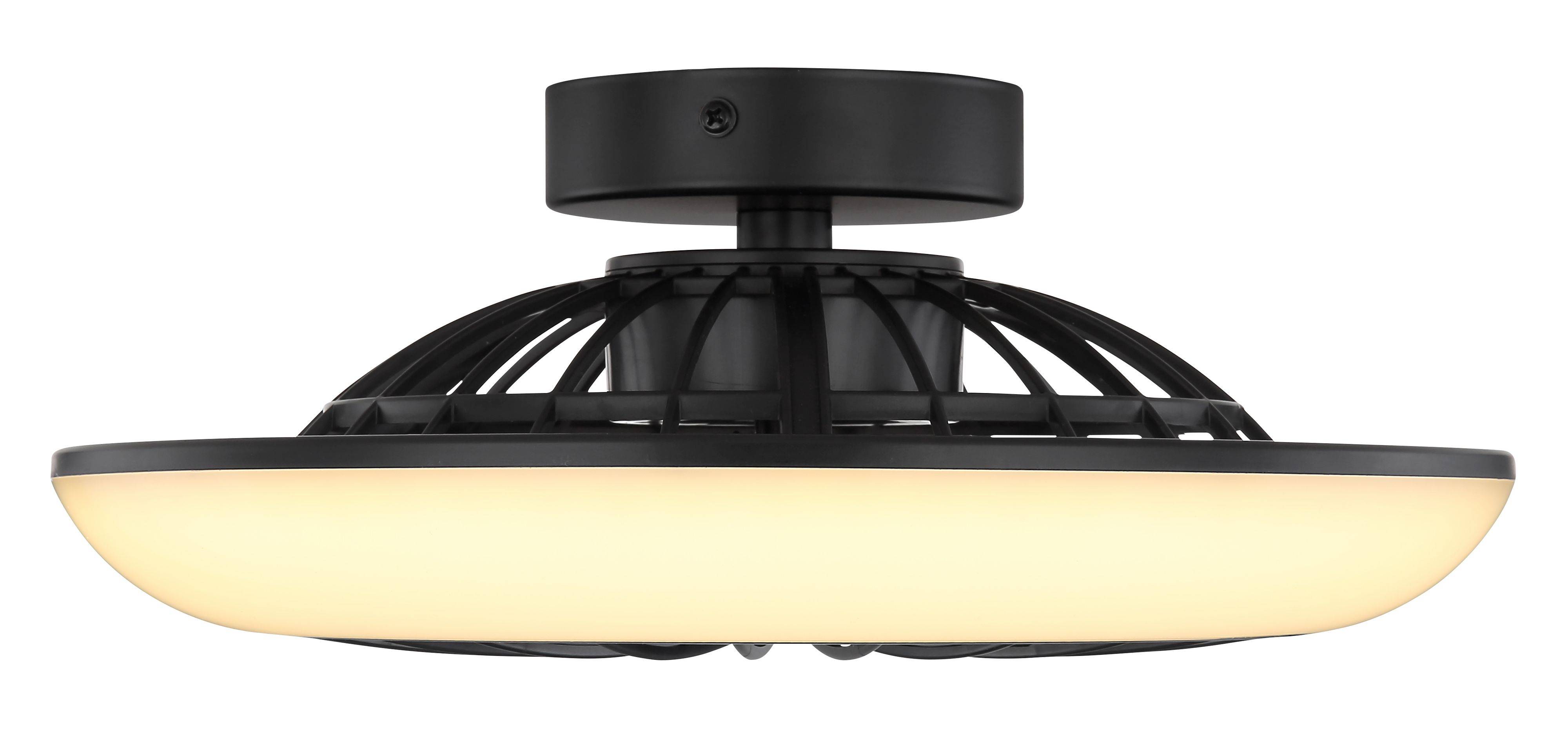 Deckenventilator Lafee Schwarz mit LED