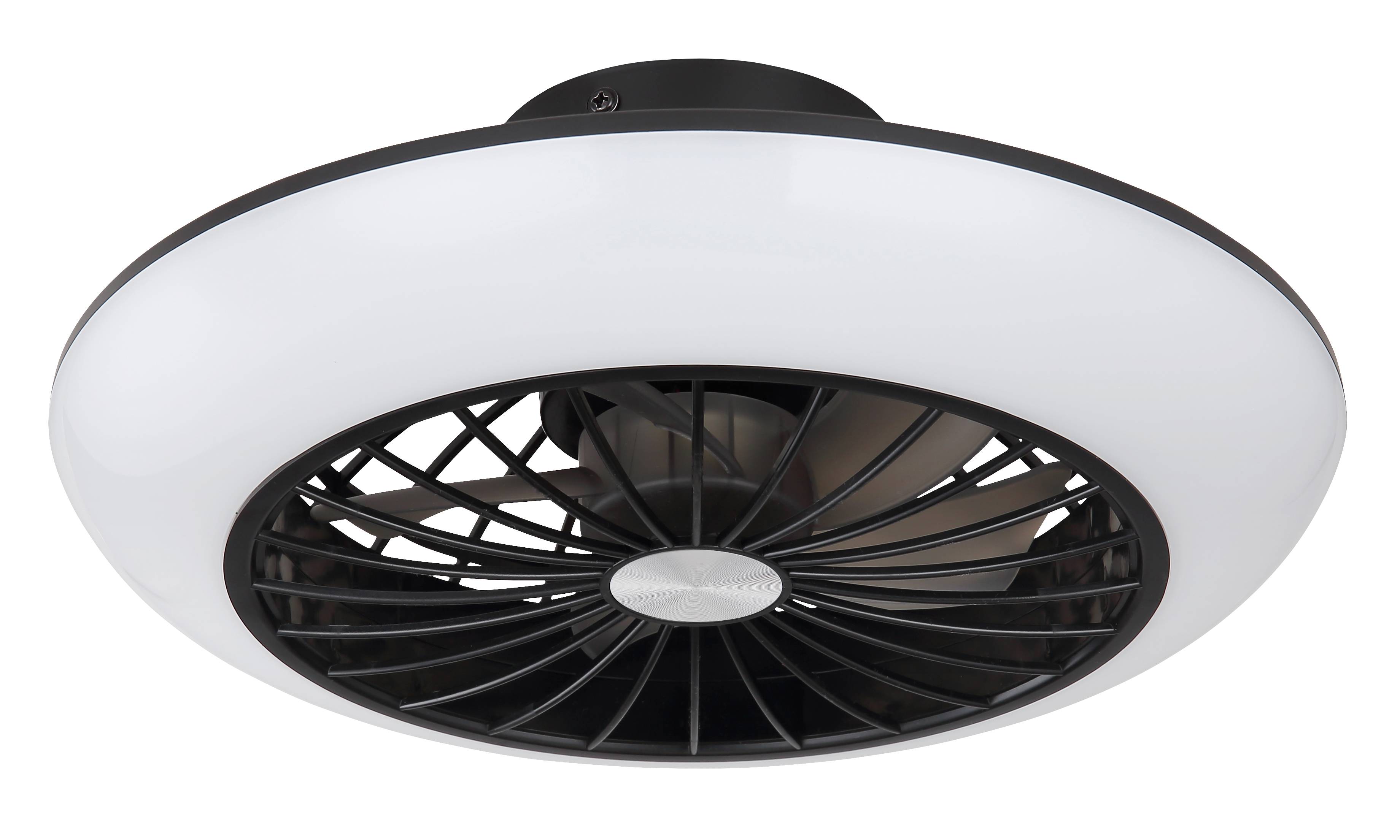 Deckenventilator Lafee Schwarz mit LED