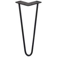SKISKI LEGS 4 x 2 Streben Hairpin-Tischbeine 30.5cm H 10mm D Schwarz SKISKI LEGS 4 x 2 Streben Hairpin-Tischbeine 30.5cm H 10mm D Schwarz