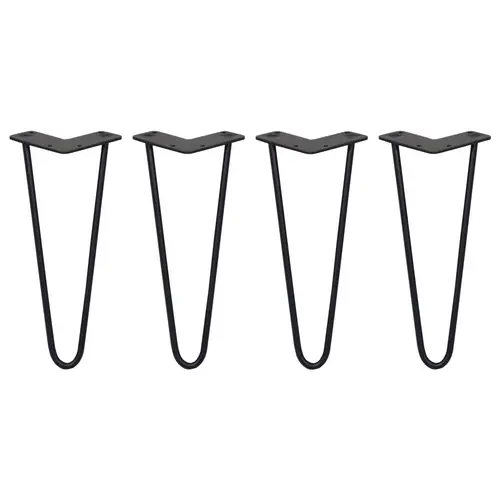 SKISKI LEGS 4 x 2 Streben Hairpin-Tischbeine 30.5cm H 10mm D Schwarz SKISKI LEGS 4 x 2 Streben Hairpin-Tischbeine 30.5cm H 10mm D Schwarz