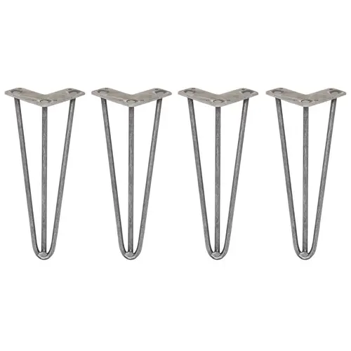 SKISKI LEGS 4 x 3 Streben Hairpin-Tischbeine 30.5cm H 10mm D Rohstahl SKISKI LEGS 4 x 3 Streben Hairpin-Tischbeine 30.5cm H 10mm D Rohstahl