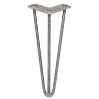 SKISKI LEGS 4 x 3 Streben Hairpin-Tischbeine 30.5cm H 10mm D Rohstahl SKISKI LEGS 4 x 3 Streben Hairpin-Tischbeine 30.5cm H 10mm D Rohstahl
