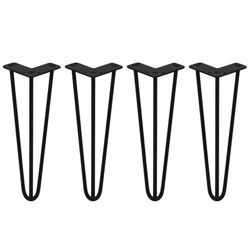 SKISKI LEGS 4 x 3 Streben Hairpin-Tischbeine 35.5cm H 10mm D Schwarz SKISKI LEGS 4 x 3 Streben Hairpin-Tischbeine 35.5cm H 10mm D Schwarz