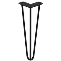 SKISKI LEGS 4 x 3 Streben Hairpin-Tischbeine 35.5cm H 10mm D Schwarz SKISKI LEGS 4 x 3 Streben Hairpin-Tischbeine 35.5cm H 10mm D Schwarz