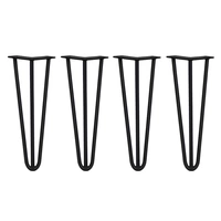 SKISKI LEGS 4 x 3 Streben Hairpin-Tischbeine 35.5cm H 12mm D Schwarz SKISKI LEGS 4 x 3 Streben Hairpin-Tischbeine 35.5cm H 12mm D Schwarz