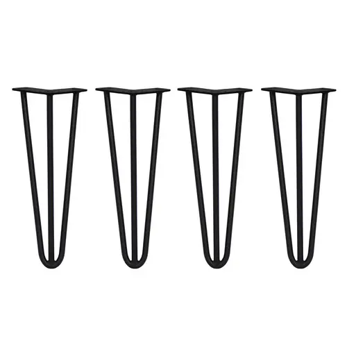 SKISKI LEGS 4 x 3 Streben Hairpin-Tischbeine 35.5cm H 12mm D Schwarz SKISKI LEGS 4 x 3 Streben Hairpin-Tischbeine 35.5cm H 12mm D Schwarz