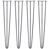 SKISKI LEGS 4 x 3 Streben Hairpin-Tischbeine 71cm H 10mm D Rohstahl SKISKI LEGS 4 x 3 Streben Hairpin-Tischbeine 71cm H 10mm D Rohstahl