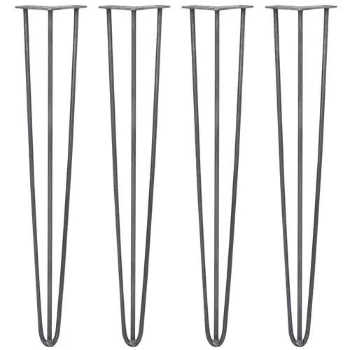 SKISKI LEGS 4 x 3 Streben Hairpin-Tischbeine 71cm H 10mm D Rohstahl SKISKI LEGS 4 x 3 Streben Hairpin-Tischbeine 71cm H 10mm D Rohstahl