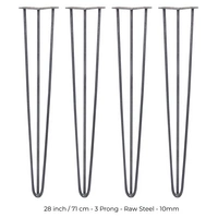 SKISKI LEGS 4 x 3 Streben Hairpin-Tischbeine 71cm H 10mm D Rohstahl SKISKI LEGS 4 x 3 Streben Hairpin-Tischbeine 71cm H 10mm D Rohstahl