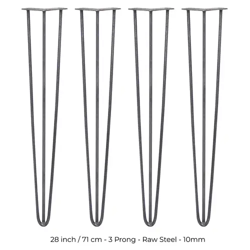 SKISKI LEGS 4 x 3 Streben Hairpin-Tischbeine 71cm H 10mm D Rohstahl SKISKI LEGS 4 x 3 Streben Hairpin-Tischbeine 71cm H 10mm D Rohstahl