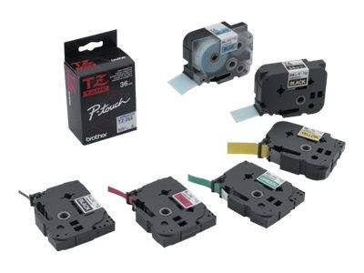 Brother - Schwarz auf Orange - Rolle (1,2 cm x 8 m) Fluoriszierende Bänder - für P-Touch PT-1080, 1150, 1170, 1250, 1290