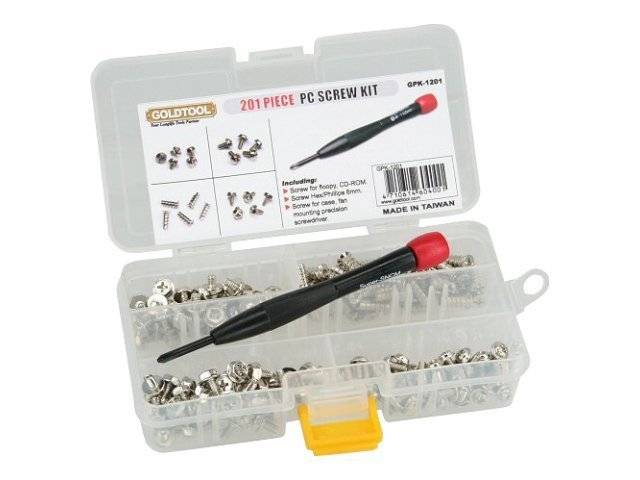 INLINE - Schraubenset mit Schraubendreher - 201-teilig