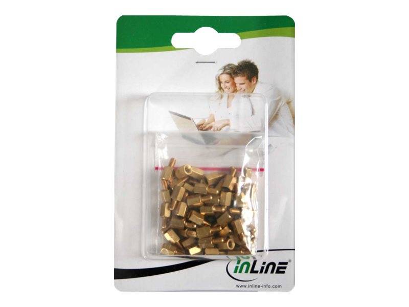 INLINE - Abstandshalter Schraubenset - für Mainboards - 50-teilig
