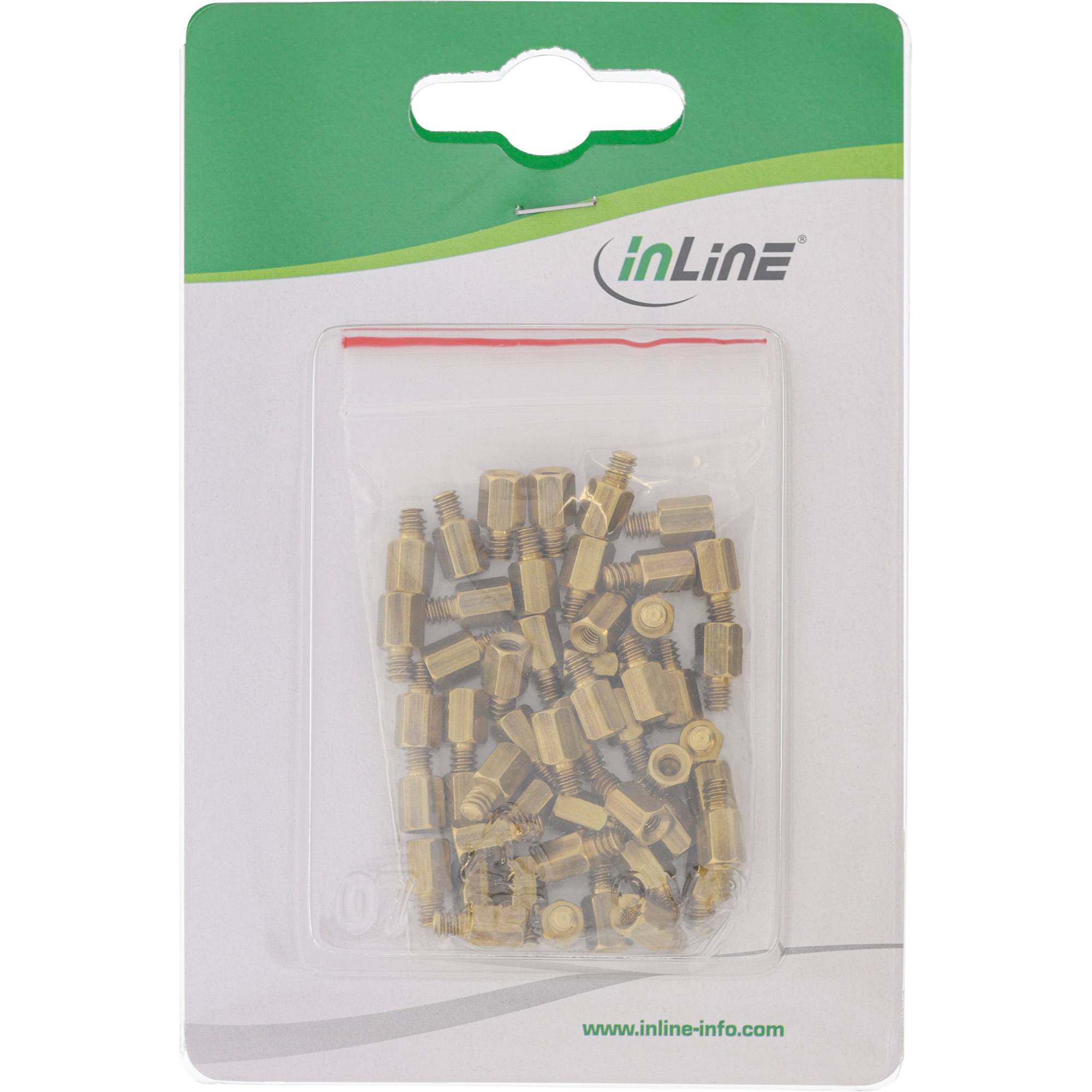 INLINE - Abstandshalter Schraubenset - für Mainboards - 50-teilig