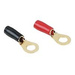 Hama Ring cable capsule, M8 - Kabelklemmen - 10 mm² - geschlossen - Schwarz, Rot