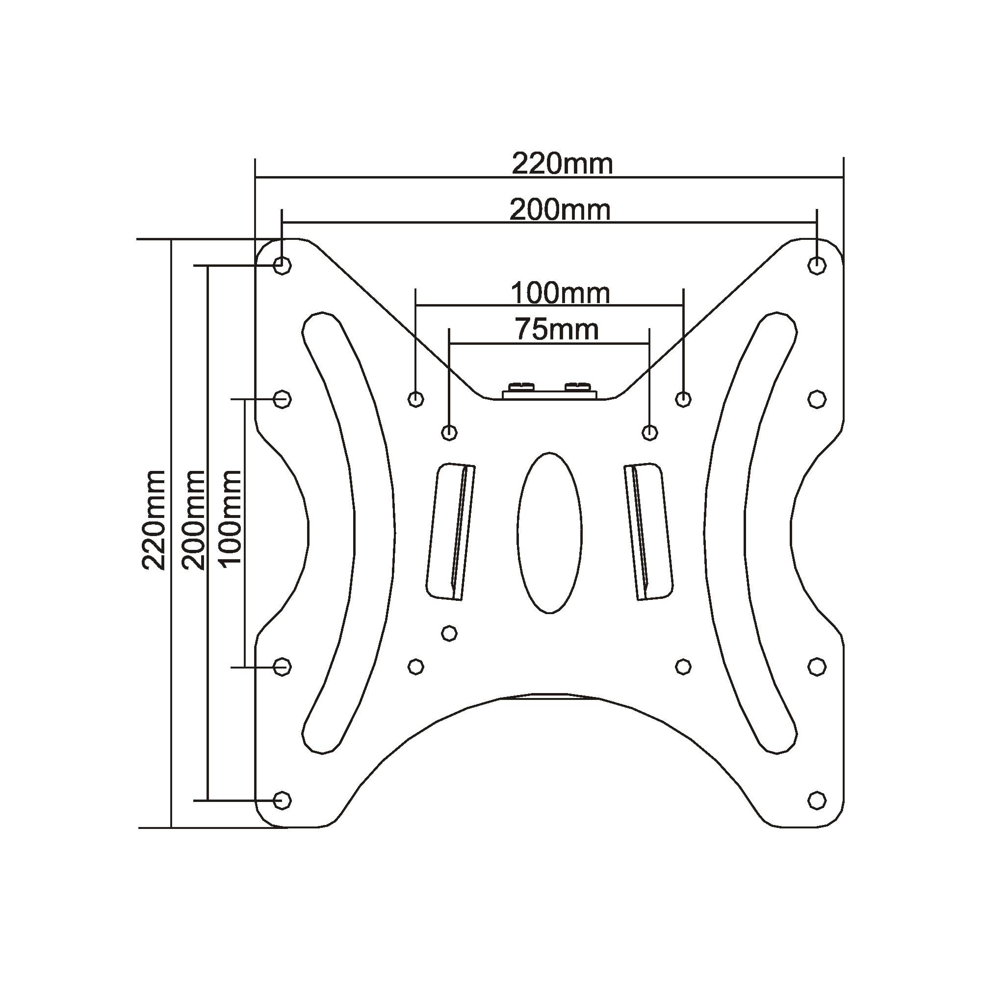 INLINE - Wandhalterung für Flachbildschirme - 58-107cm (23-42"") - max. 30kg