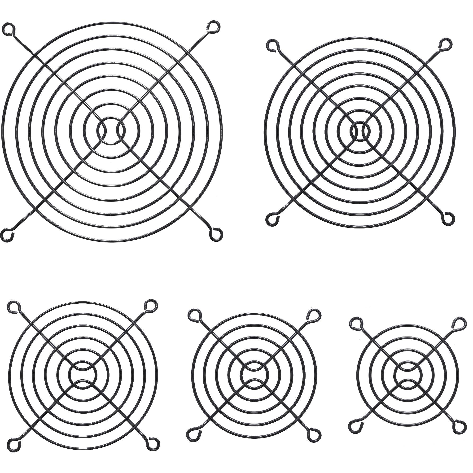 INLINE - Lüftergitter Metall - schwarz - 60x60mm