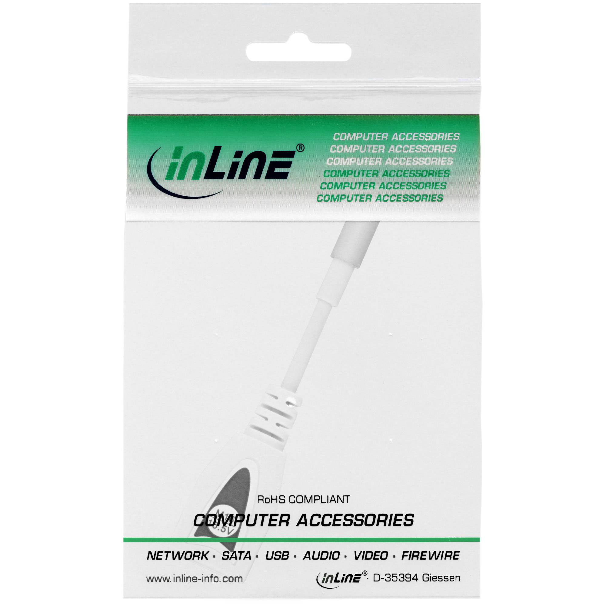 InLine Wechselst. M16 (16.5V) - f. Apple - f. Universal Netzt. - 90W/120W - weiß