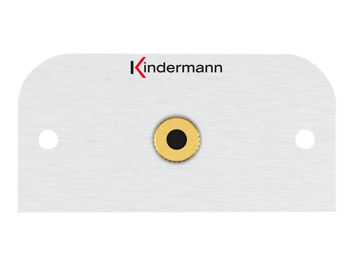 Kindermann Konnect 54 alu - Modulares Faceplate-Snap-In - Mini-Phone Stereo 3,5