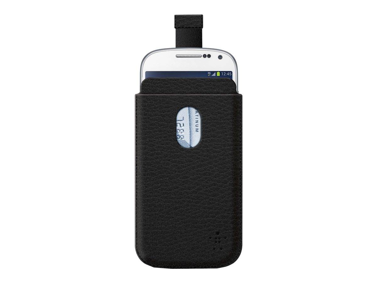 Belkin Pocket Case - Tasche für Mobiltelefon - Schwarz - für Samsung Galaxy S4 Mini