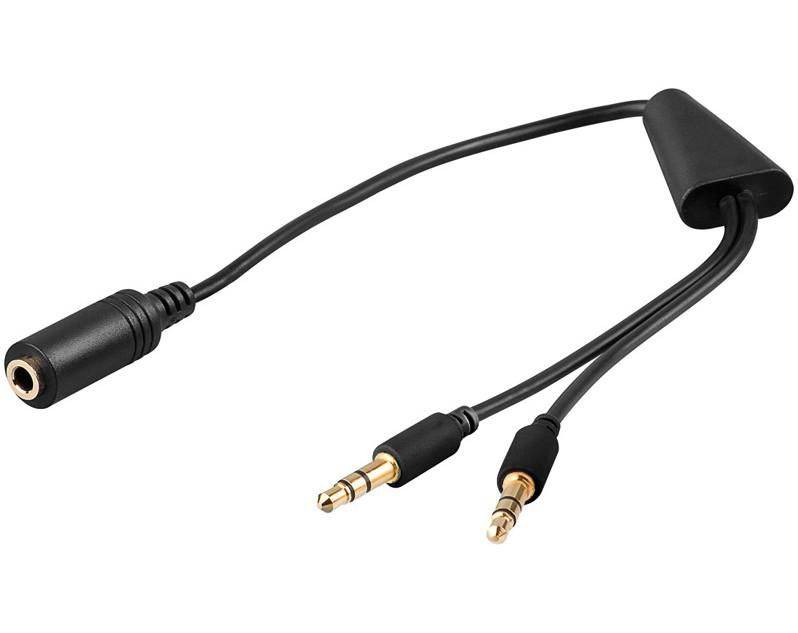 Audiokabel, 0,4 Meter Audio-Adapterkabel 3,5 mm auf