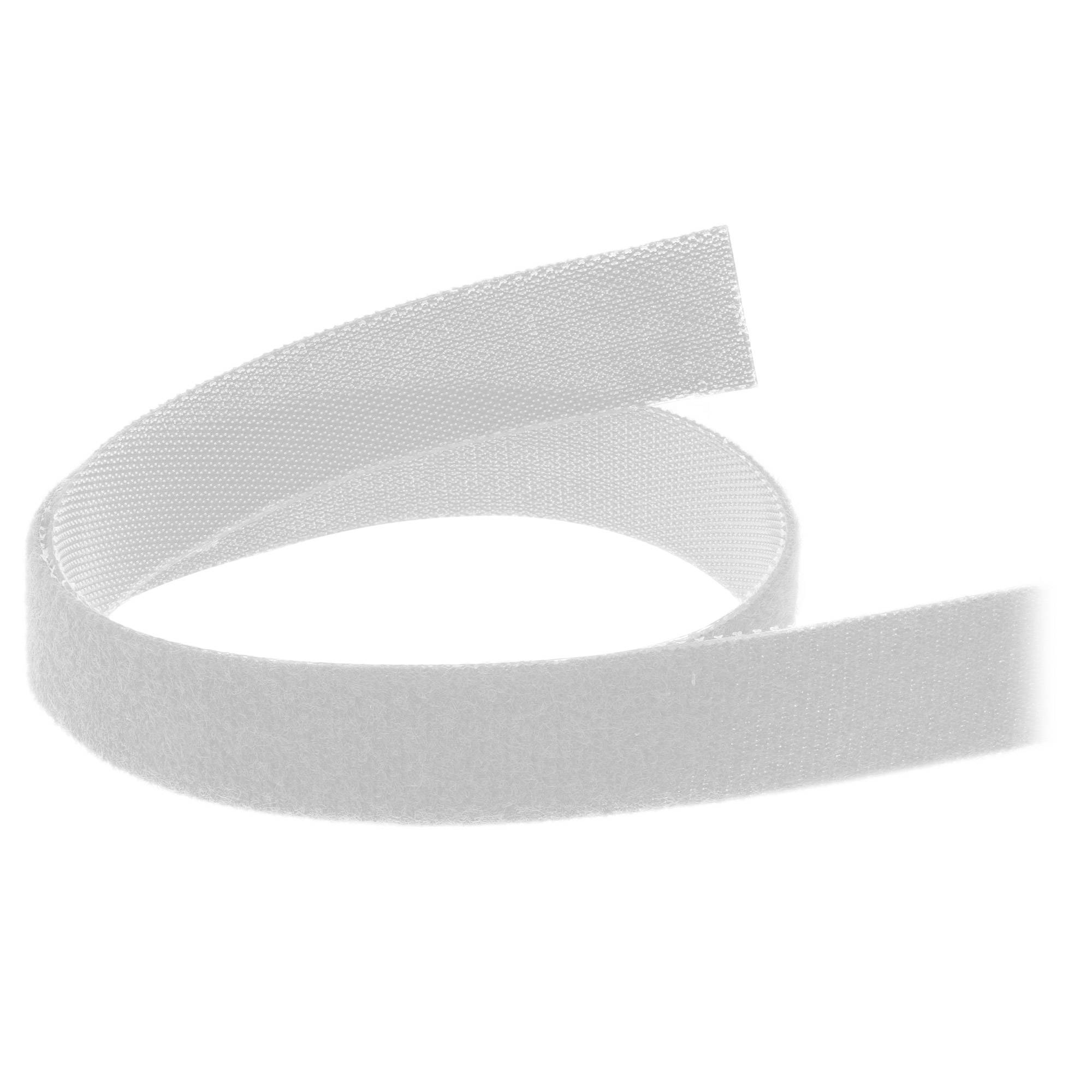 InLine® Kabelbinder, Klettband 16 mm, weiß, 10 m