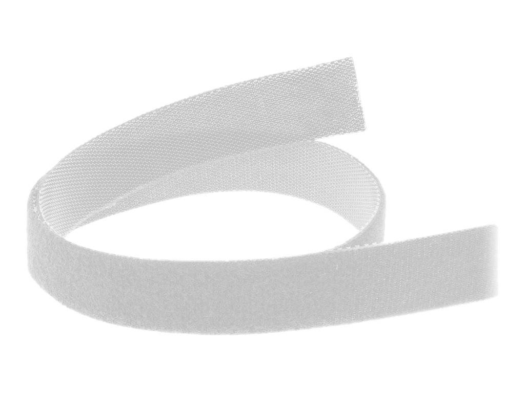 InLine Kabelbinder - Klettverschlussband 16mm - weiß - 10m - Weiss