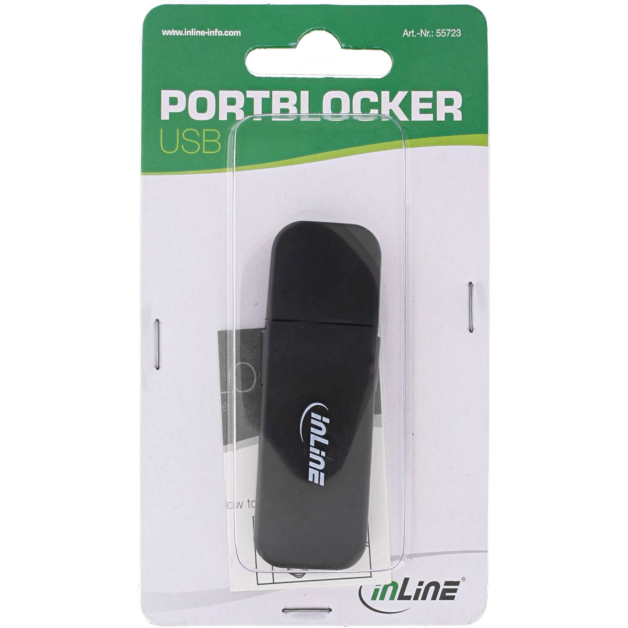 INLINE - USB Portblocker - blockt bis zu 4 Ports