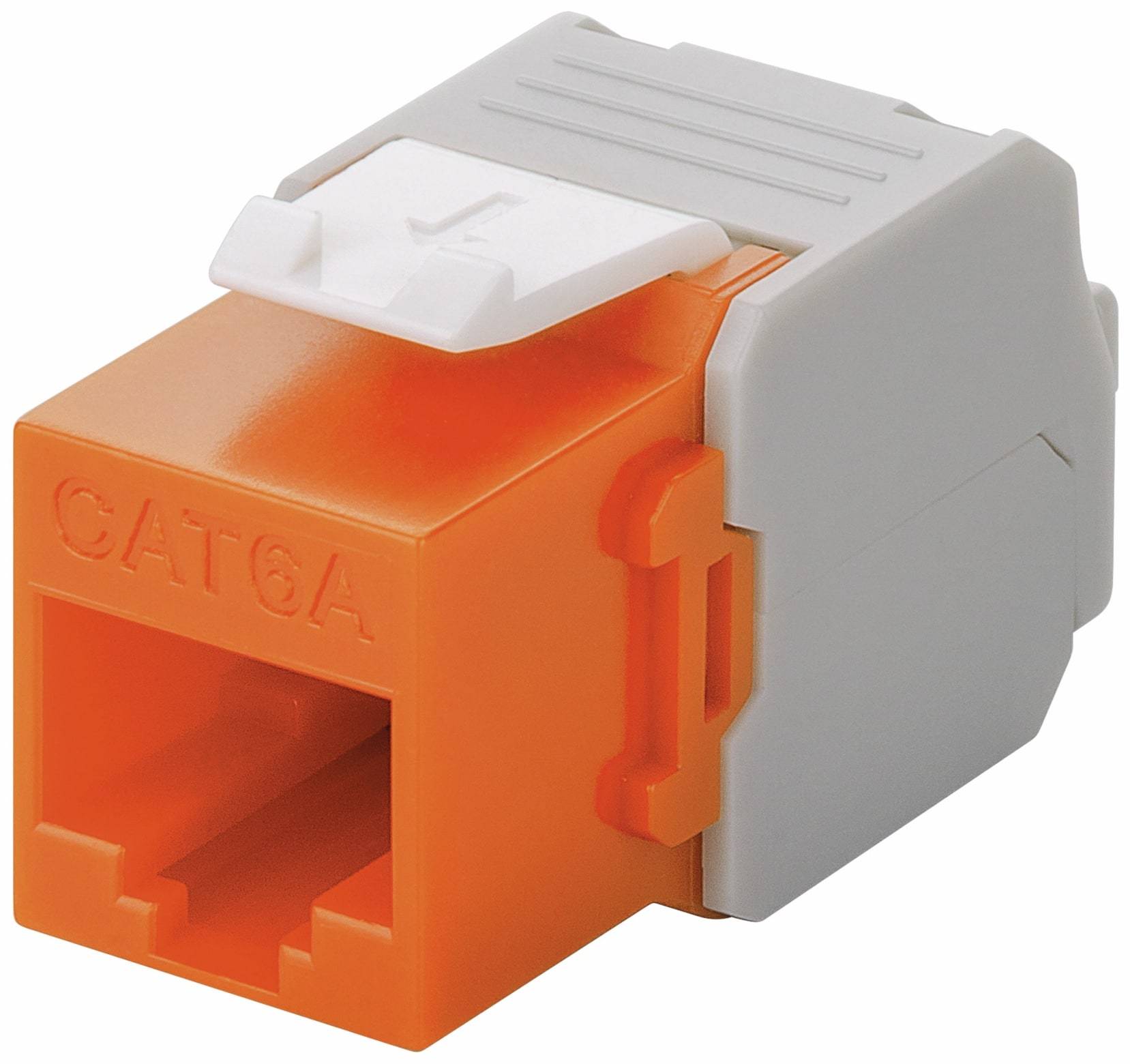 GOOBAY Einbau-Modul 90690, CAT.6a, UTP, Breite 16,5 mm, orange