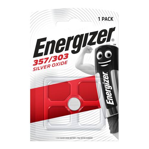 ENERGIZER 357/303 - Knopfzelle Uhr (Silberoxid | 1,6V | 1 Stück)