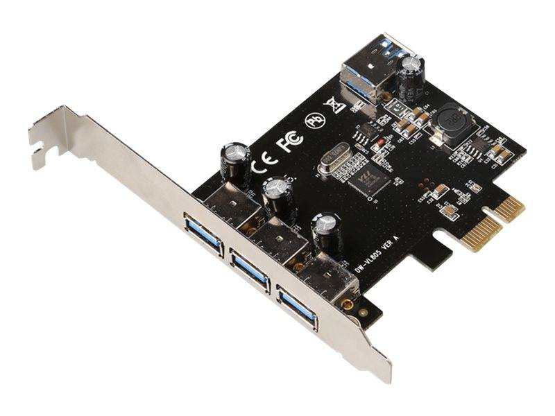 MicroConnect - USB-Adapter - PCIe 2.0 - USB 3.0 x 3 + USB 3.0 (intern)
