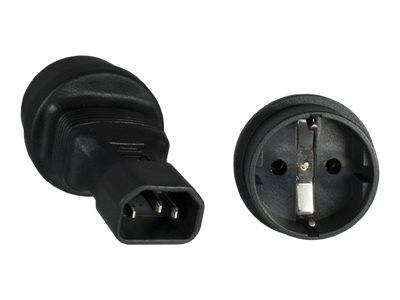 MicroConnect - Adapter für Power Connector - IEC 60320 C14 bis CEE 7/7 (W)